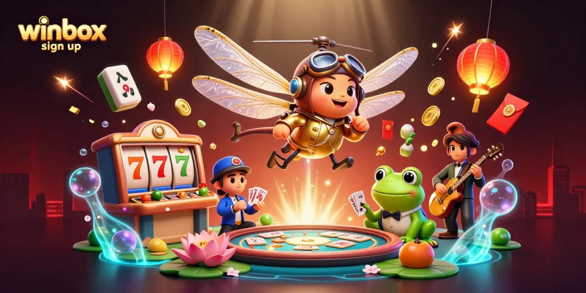 Experience the thrill of winbox sign up with vibrant casino action and dynamic characters.