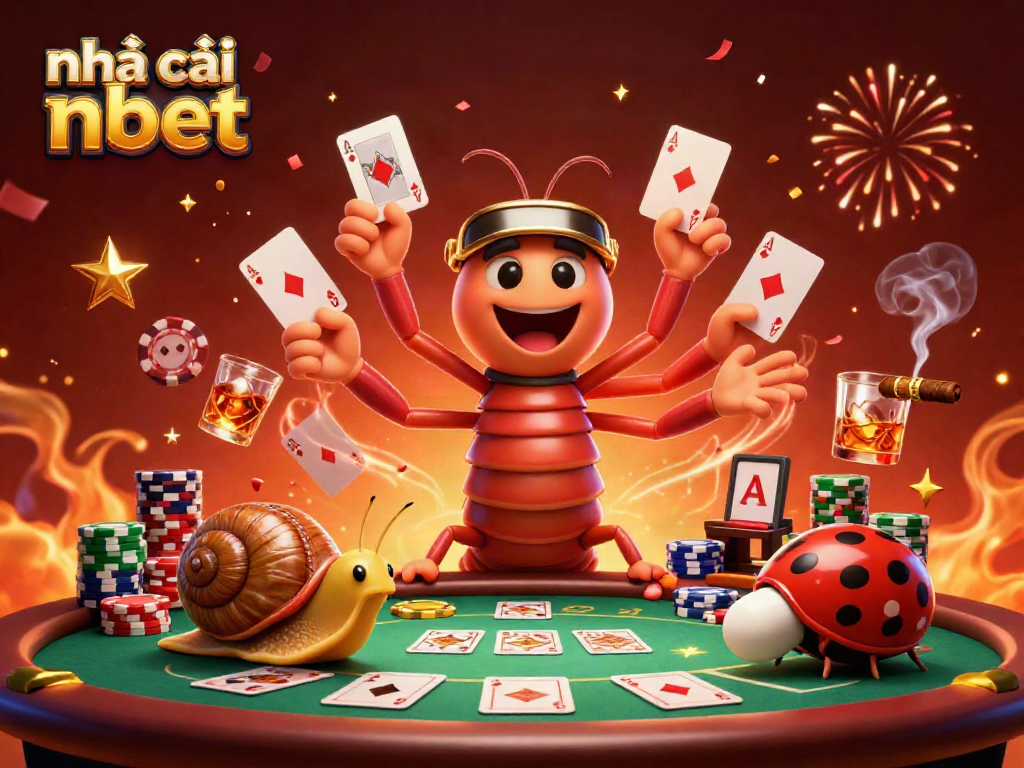 Engage with the vibrant action at nhà cái nbet as a millipede dealer showcases winning cards surrounded by excitement.