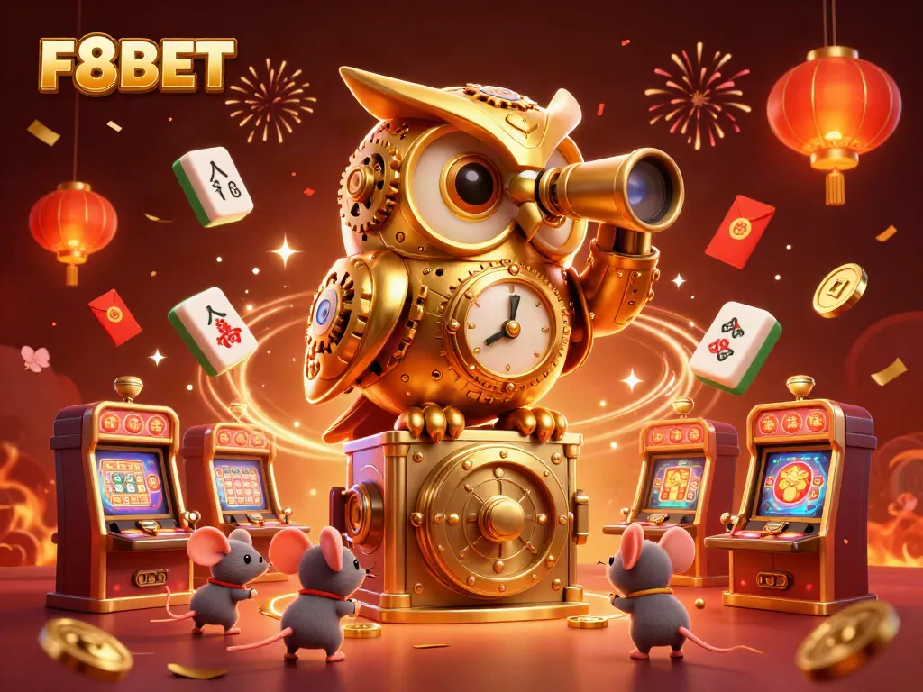 Experience F8BET's vibrant casino atmosphere filled with exciting game elements and thrilling characters.