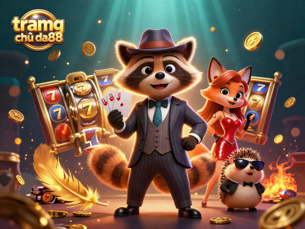 Experience thrilling gameplay with tramg chủ da88 as charming characters enjoy casino fun and rich rewards.
