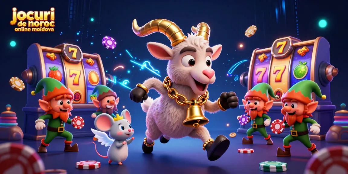 Join the excitement of jocuri de noroc online moldova with vibrant slot reels and friendly casino characters.