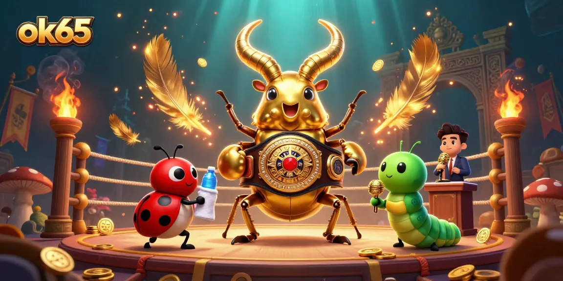 Engage in thrilling gameplay at ok65 with a dynamic casino scene featuring vibrant characters and exciting betting elements.