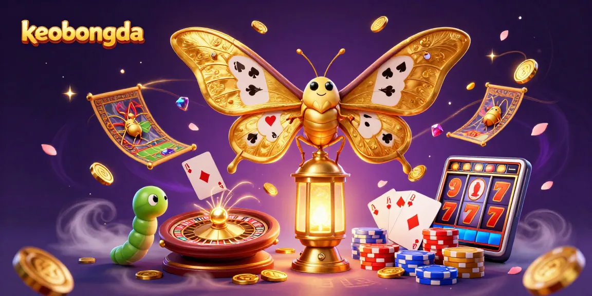Place bets on keobongda, featuring vibrant casino elements and captivating character designs.