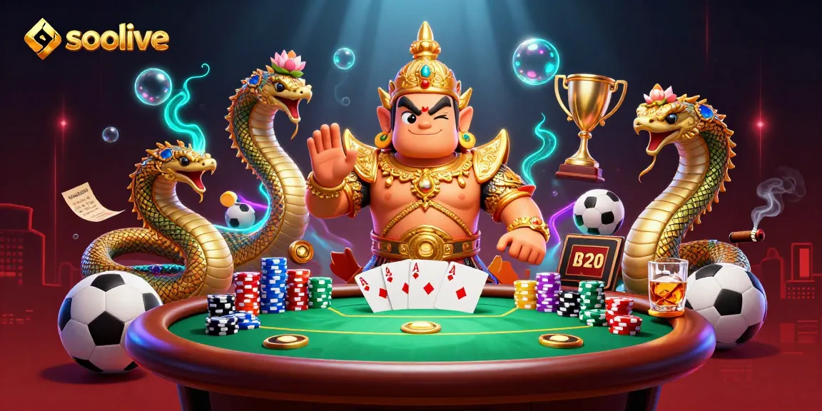 Socolive sports betting action with vibrant characters and dynamic gambling elements showcased in an energetic scene