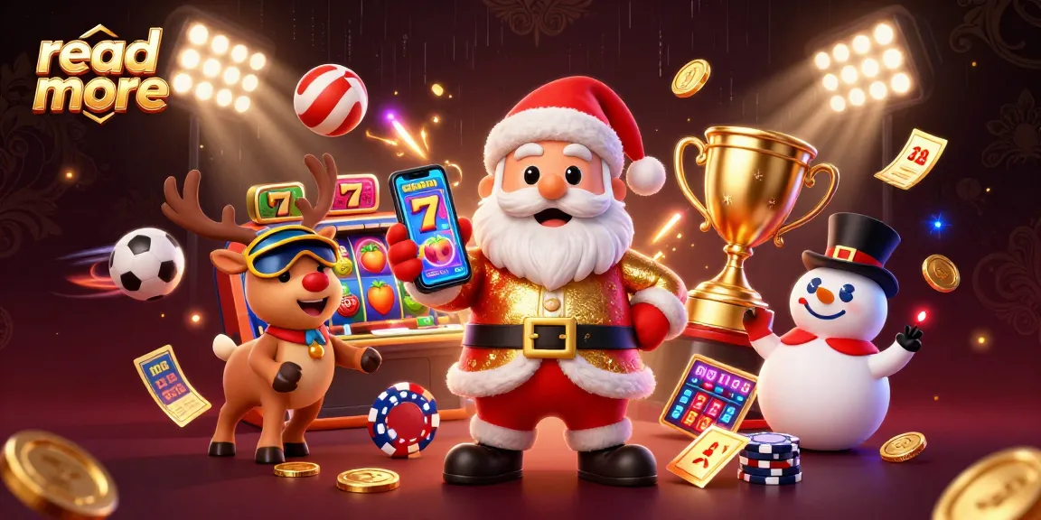 Read more about the festive casino action featuring Santa, a reindeer dealer, and a poker chip snowman.