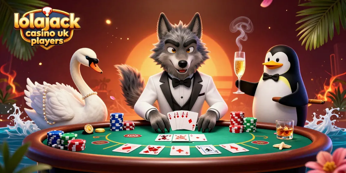 Experience thrilling gaming at lolajack casino uk players with casino characters and vibrant elements.