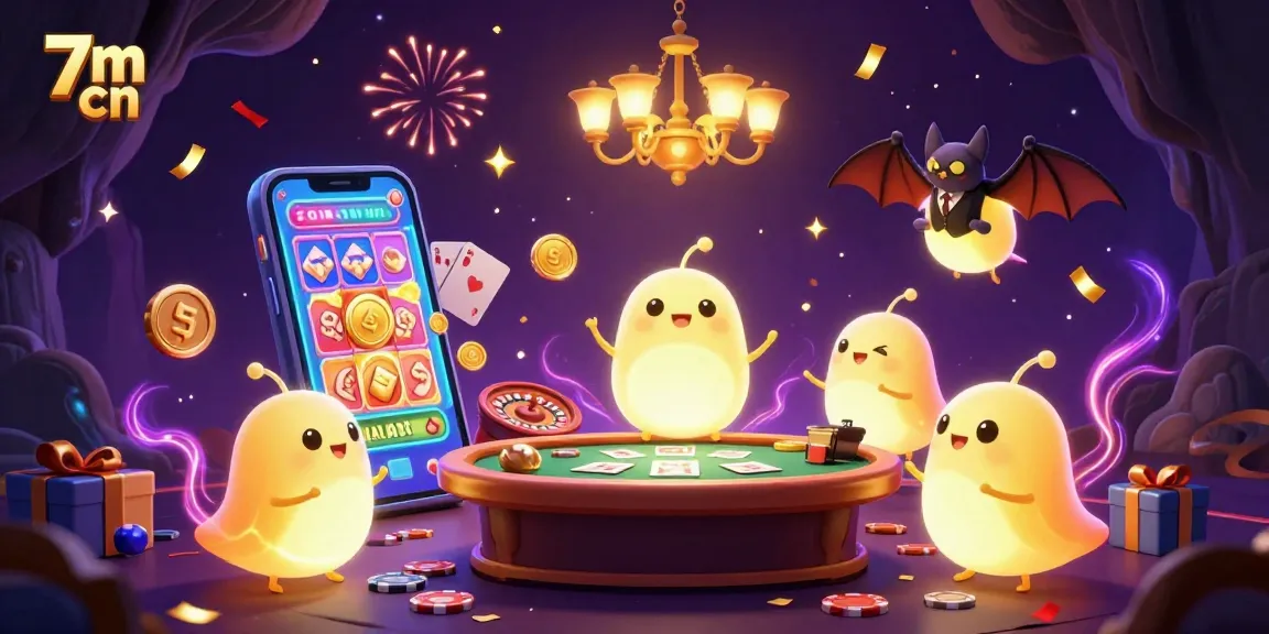 Engage in the thrilling world of 7m cn with bioluminescent glowworms lighting up an exciting casino scene.