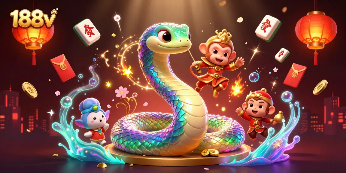 Experience excitement at 188v with vibrant 3D casino elements and engaging characters in action.