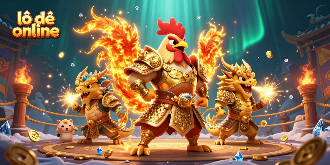Experience thrilling lô đề online gameplay with exciting characters in a vibrant 3D illustration.